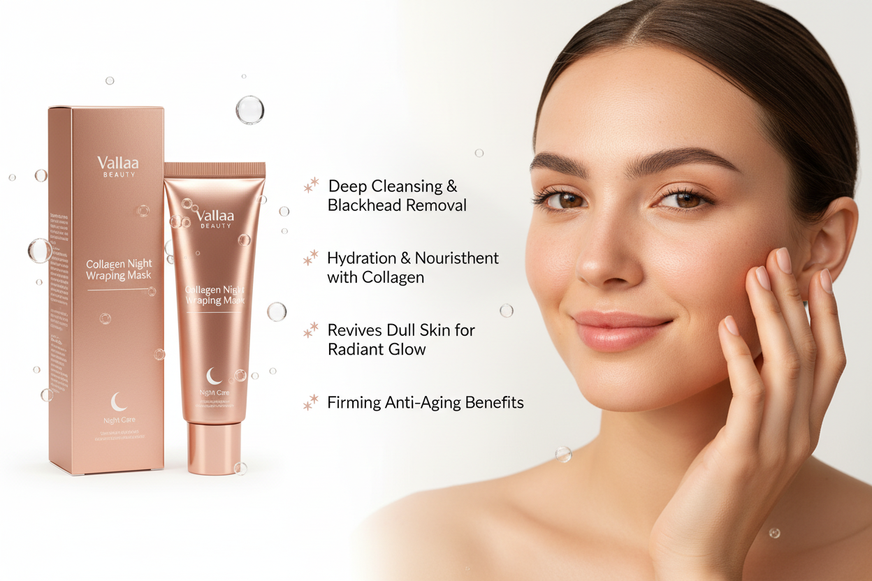 Vallaa Collagen Overnight Mask